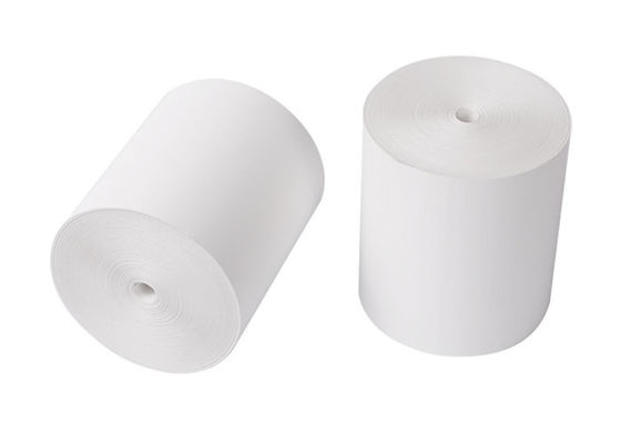 La base plástica madera pura de 3 pulgadas reduce 57m m x de papel termal Rolls impreso 40m m a pulpa