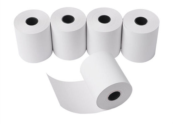 papel termal Rolls de la posición de la máquina del cajero automático del OEM de 65gsm 13x18m m