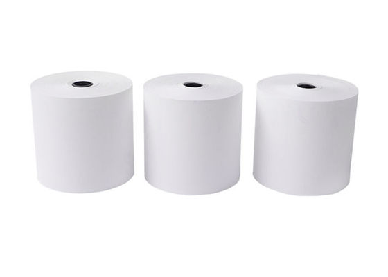 Papel termal Rolls de la posición del llano blanco 65gsm 57mmx40m m