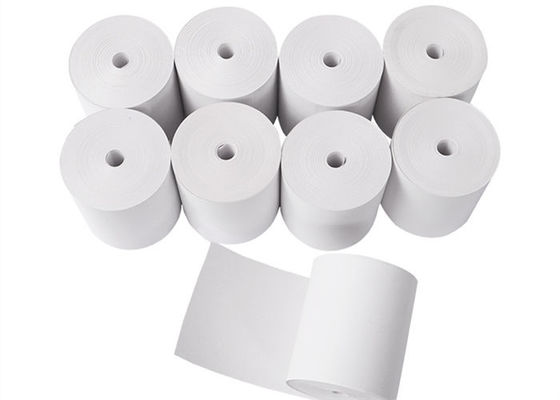 Papel termal Rolls de la posición del llano blanco 65gsm 57mmx40m m